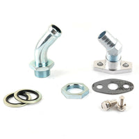 DIY 3/4" Thickness Oil Drain Flange Kit for Garrett GT25 GT28 GT30 GT35 T25 T28 TB25 TB28 Ball Bearing Journal Bearing Turbo to Oil Pan