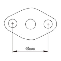 Turbo Oil Feed Gasket Kit For Garrett T3 T4 T04B T04E Hittachi HT18 Series 5pcs