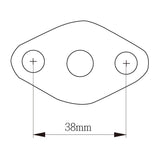 Turbo Oil feed 4AN & return 10AN Flange Kit For Hitachi HT18 Volvo K24 K26 K27 Holset HX35 HX40 Garrett T3 T4 T04B