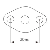 Oil feed 4AN & return 10AN Flange For S2ESL119 turbo 167559 1151179 Caterpillar