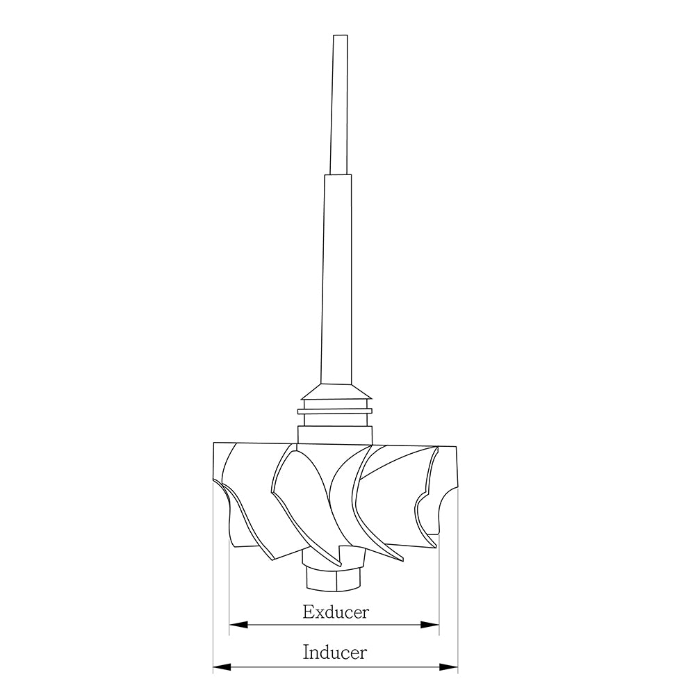 9-Blatt-Turbinenrad für Garrett GTX3071R GT3076R GTX3076R 60mm / 55mm Trim 84