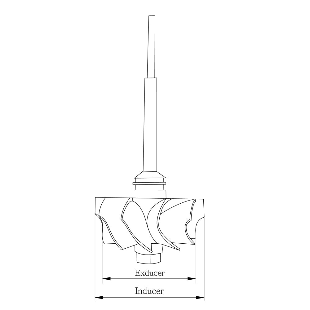 9-Blatt-Turbinenrad für TF035HL TF035HL4W Performance BMW M3 M4 S55 43/37,7 mm