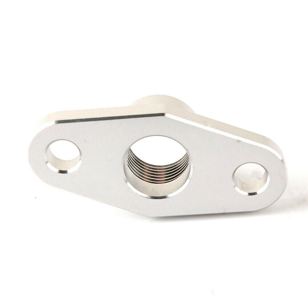 Aluminum Turbo Oil Return Drain Flange For Garrett T3 T4 T7 T66 / 1/2PT Female