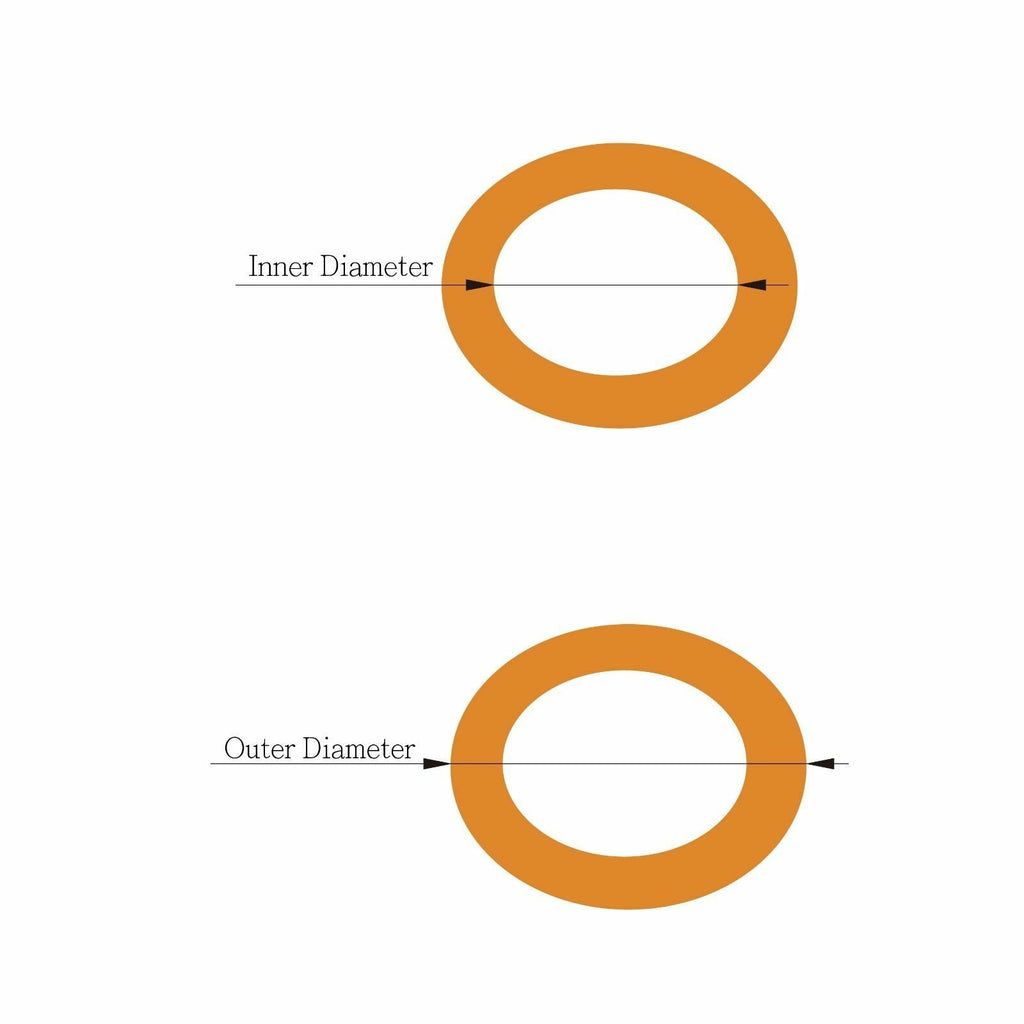 M8 copper crush washer kit / Inner Diameter 8mm / 6 PACK