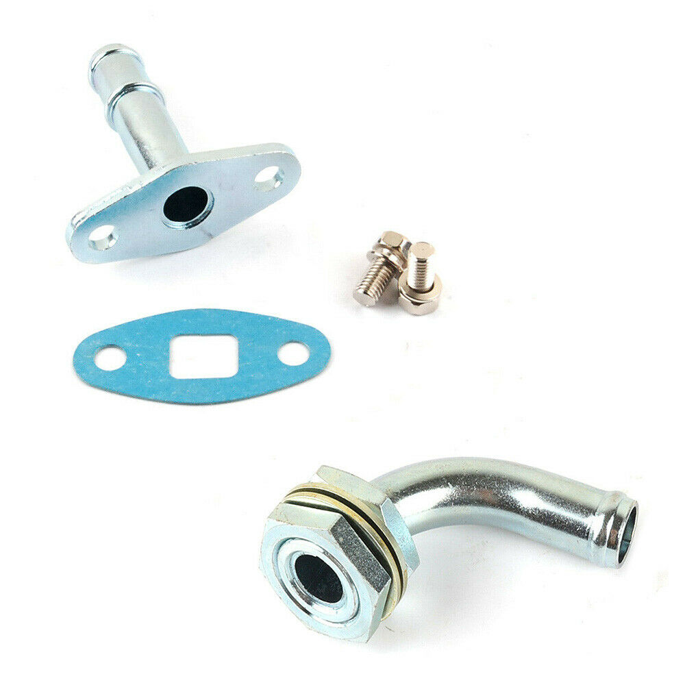 45° DIY 5/8" Ölablaufrohr-zu-Ölwanne-Kit für GT37R GT40R GT42R GT45R GT47R Kugellager