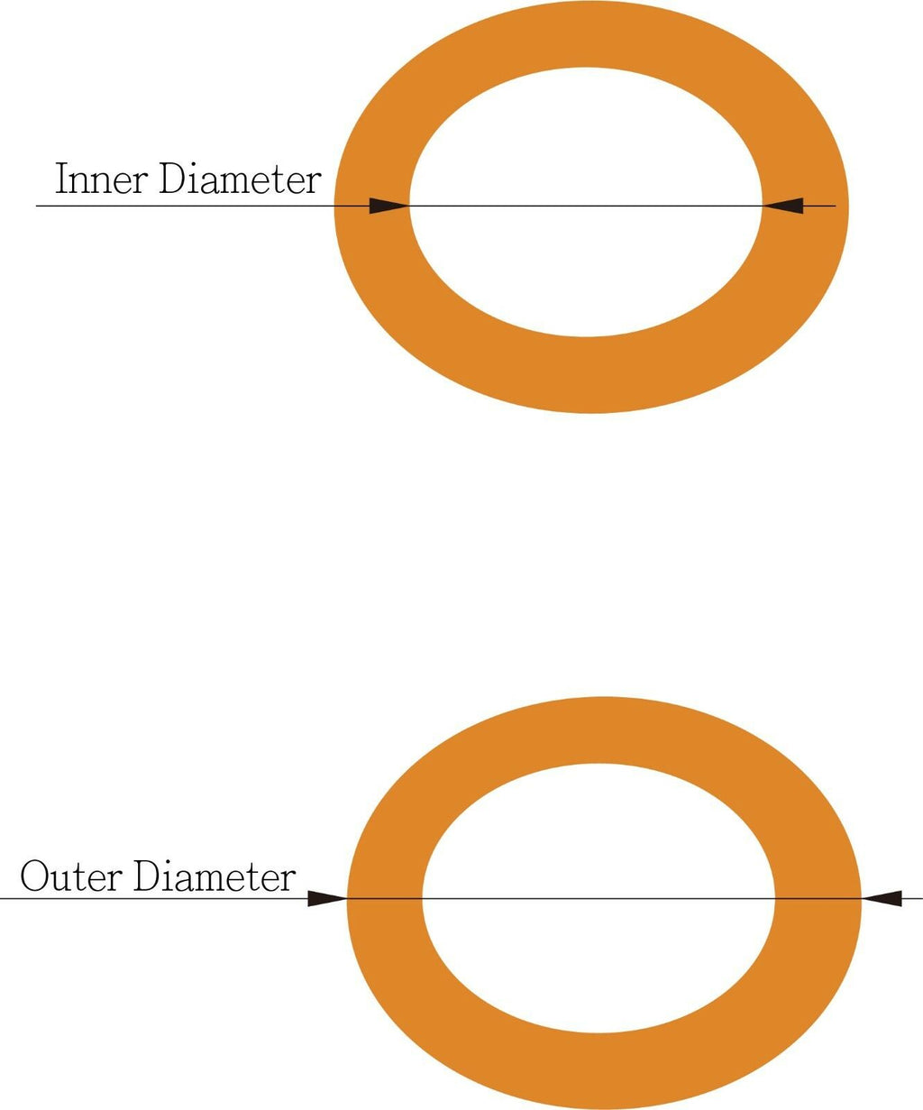 M20 20mm Unterlegscheiben aus Kupfer / Innendurchmesser 20mm / 4 Stück