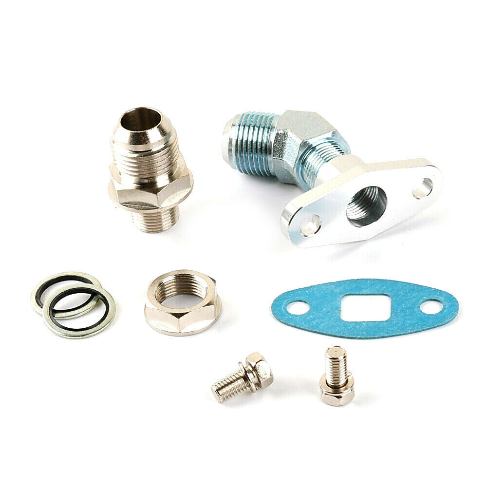 45° 12AN Ölablasskit für T3 T4 T04B T04E T7 GT30 32 37 T66 HX35 Gen2 6062