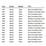 Side Rearview Mirrors Door Wing MAZDA-MIATA MIRROR 1990-2005 MX5 MK1  YELLOW with CHROME LENS