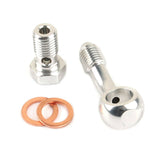 20Deg Aluminum 3AN To 10mm x 1.25mm pitch with Steel Banjo Bolt / Brake Clutch Line Fitting