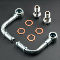 90 Deg Turbo Water Pipe Kit M14x1.5mm pitch For Garrett T25 T8 TB25 TB28 GT25 GT28 GT30 GT35