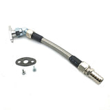 45Deg 20cm Turbo Oil Return Line For 10AN MHI TD03 TD04 TD05 TD06 to 3/4" barb