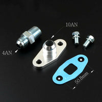 4AN Oil Feed with 1.8mm & 10AN Drain Kit For BorgWarner S200 300 360 363 366 400