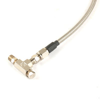 27.5" Universal Oil Feed Line 2.5mm for Garrett GT15 GT17 M10 x 1.0mm pitch w/ 1/8NPT T-Fitting