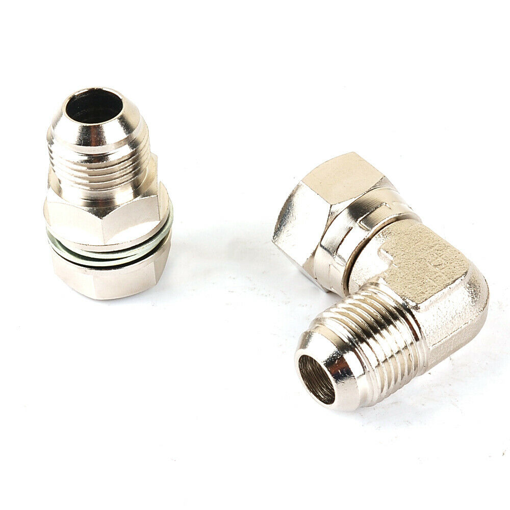 Selbstbau-Adapter für 90°-Ölwanne/Ölsumpf-Ablassschraube, 10AN, schweißfrei