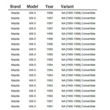 Side Rearview Mirrors Door Wing MAZDA-MIATA MIRROR 1990-2005 MX5 MK1  YELLOW with CHROME LENS