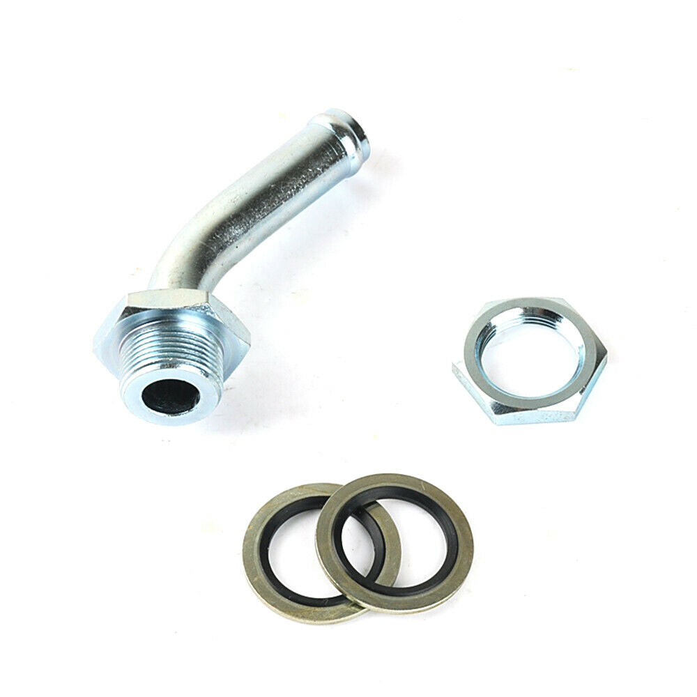 Selbstbau-Ölwannen-Rücklaufstopfen (45°) für Turbolader, 5/8" (0,63"), 16 mm Wandstärke