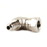 Universal Use Adapter Fitting 90 DEG 6AN Female Swivel to 6AN