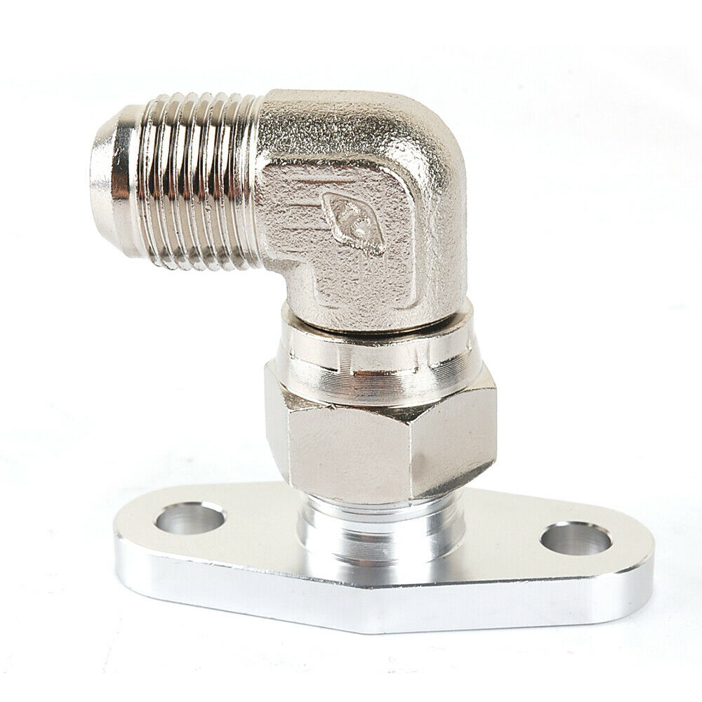 10AN 90° Ölzulauf- und Ablaufflansch T3 T4 T7 T66 HX30 35 40 BorgWarner S-Serie