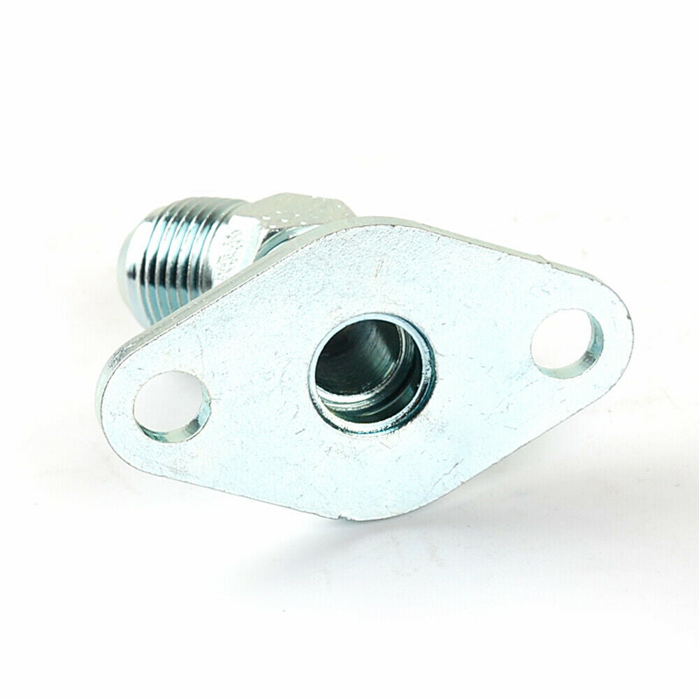 Steel 8AN 45Deg Turbo Oil Drain Engine / Block side Flange For TOYOTA 1JZ/ 2JZ