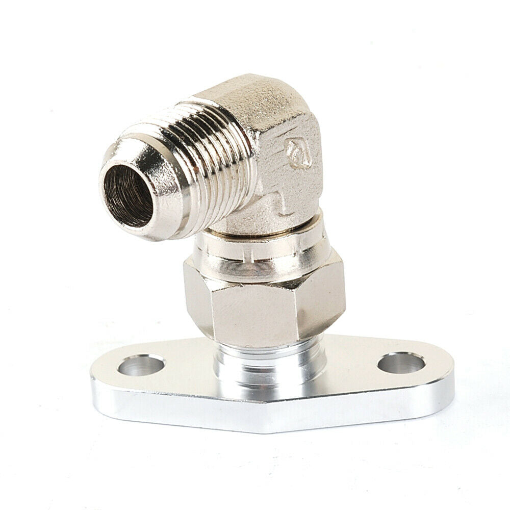 10AN 90° Ölzulauf- und Ablaufflansch T3 T4 T7 T66 HX30 35 40 BorgWarner S-Serie