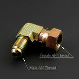 Made Of Steel Adapter Fitting 90 DEG 10AN Female Swivel to 10AN