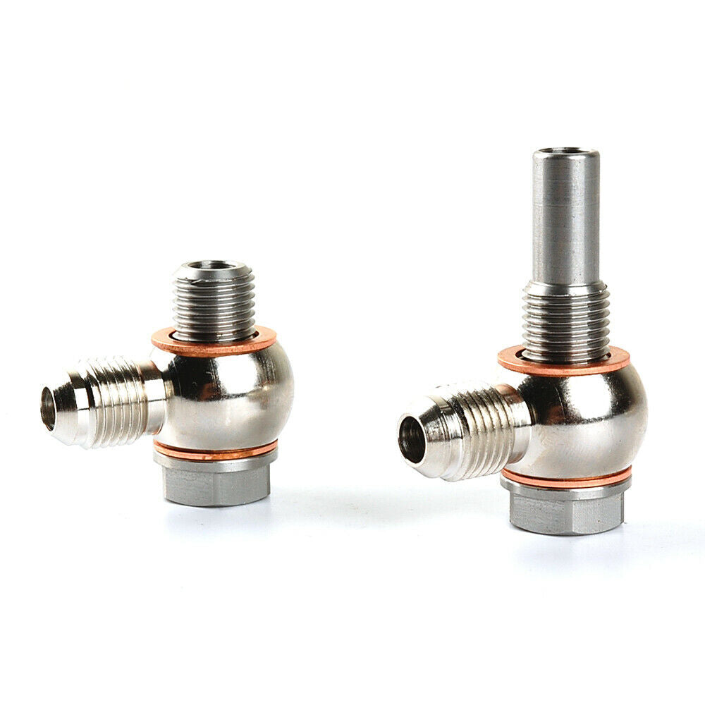 6AN 1/4NPSM 4L80E For GM Transmission Oil Cooler SS304 Banjo Bolt Fitting 1997~2010