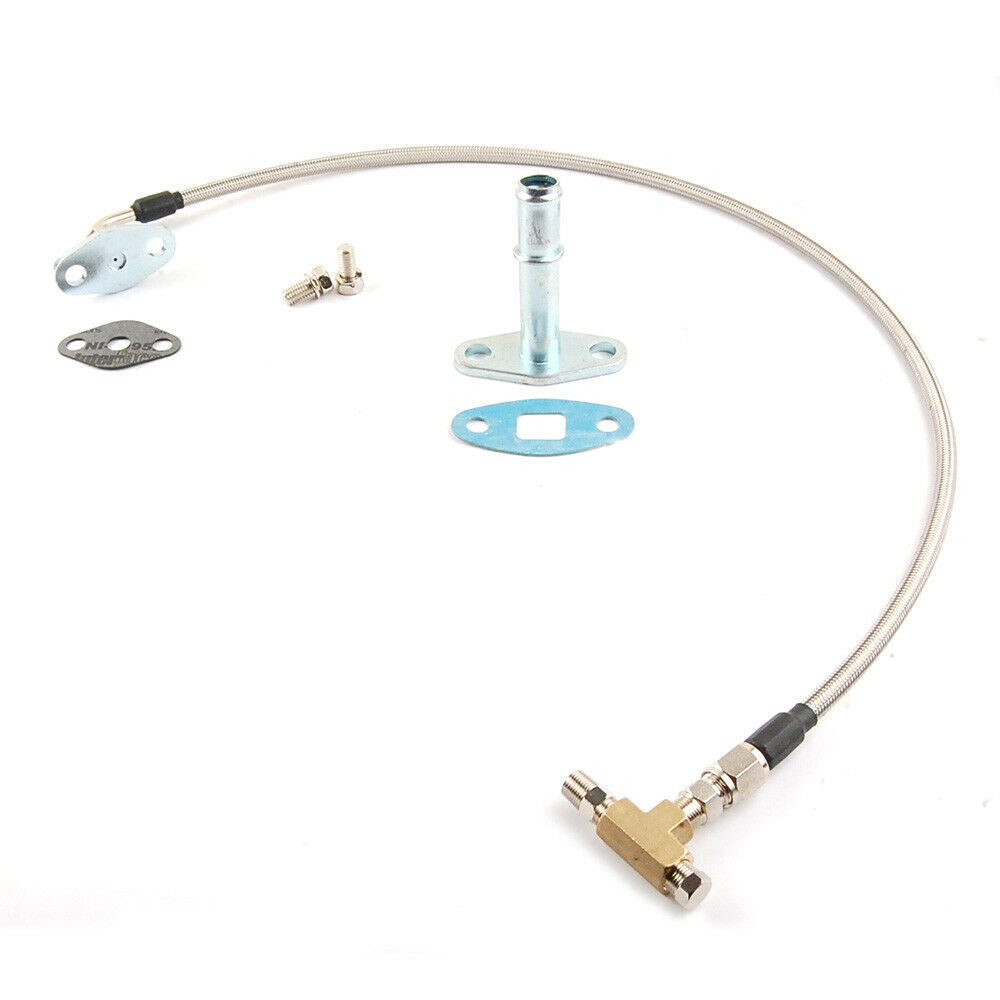 27,5" 4AN Ölzuleitung &amp; Rücklaufleitung für Garrett T3 T4 T04B T04E T04R Holset HX35 HX40 HX45 HX50 HX55