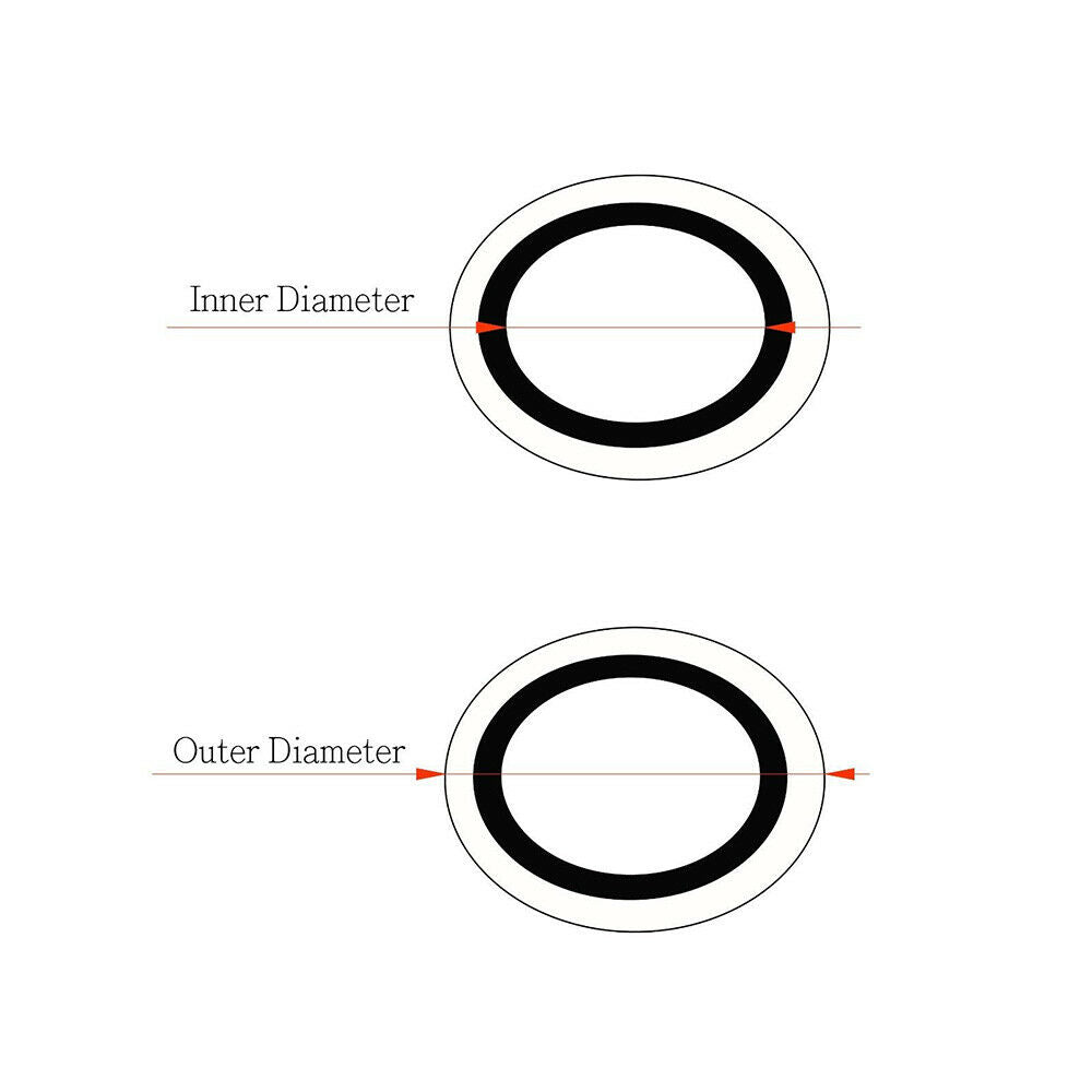 M22 Metal Rubber Washers / Inner Diameter 22mm / 4 PACK