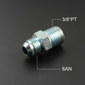 Engine Oil & Water AN-6 6AN to 3/8" PT 3/8" BSPT Male Tapered Thread Adpater