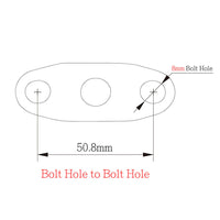 8AN 45Deg Aluminum Turbo Oil Return Drain Flange For Garrett T3 T4 T7 T66