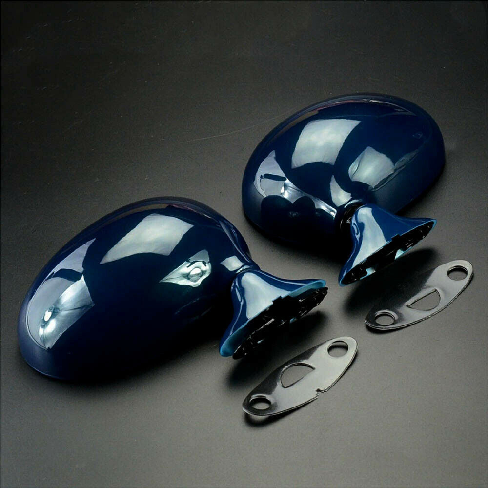 Side Rearview Mirrors Door Wing MAZDA MIATA MX5 MK1 1989-2005 NA NB Series Anti-Dazzle Blue Glass Montego BLUE
