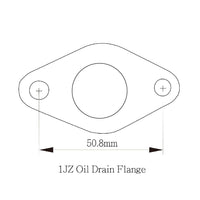 Steel 10AN 45Deg Turbo Oil Drain Engine / Block side Flange For TOYOTA 1JZ/ 2JZ