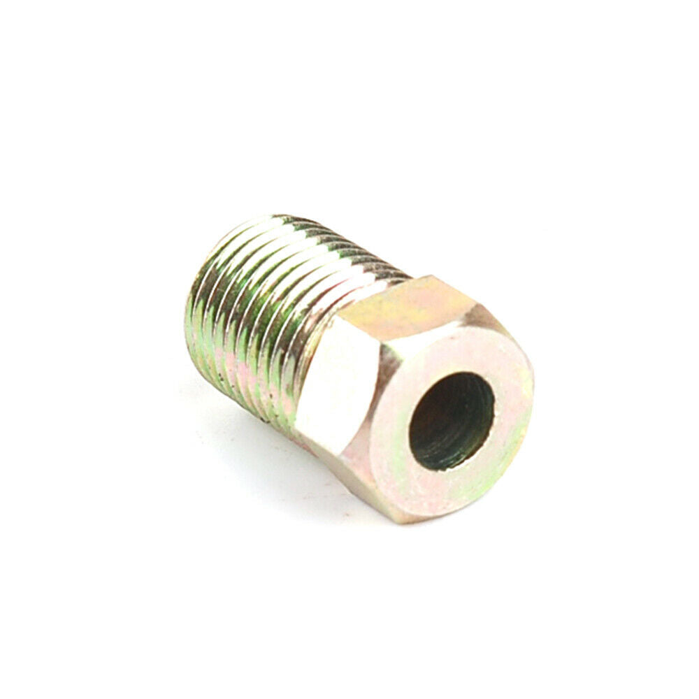 M10x1.0mm pitch Inverted Flare Tube Nut Fitting 4.7mm For 3/16" Brake Line Tubing 12 PACK