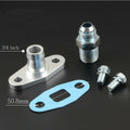 Turbo Oil Feed Fitting & Drain Flange Kit For BorgWarner S200SX S360 363 366 400 Series