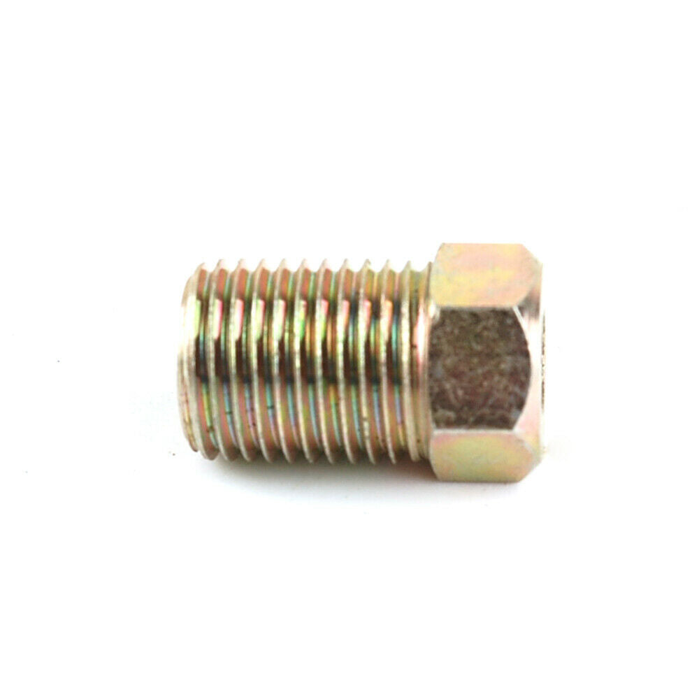 M10x1.0mm pitch Inverted Flare Tube Nut Fitting 4.7mm For 3/16" Brake Line Tubing 12 PACK