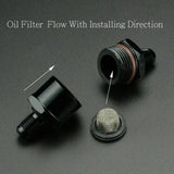 4AN AN4 Oil Feed Line w/ Filter for Honda B16 B18 D15 D16 & Garrett GT28R GT30R Ball Bearing