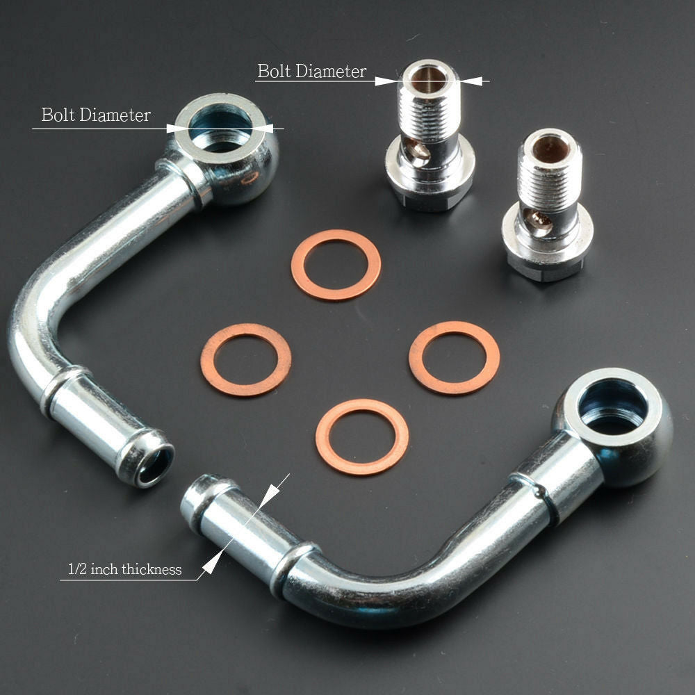 90°-Seitenbogen-Wasserrohr M12 auf 1/2" (12 mm) für VOLVO SAAB Serie