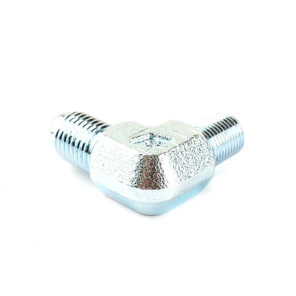 Made Of Steel 4AN to BSP 1/8BSPT 1/8PT Line Fitting Adapter 1/8"-28 90Deg