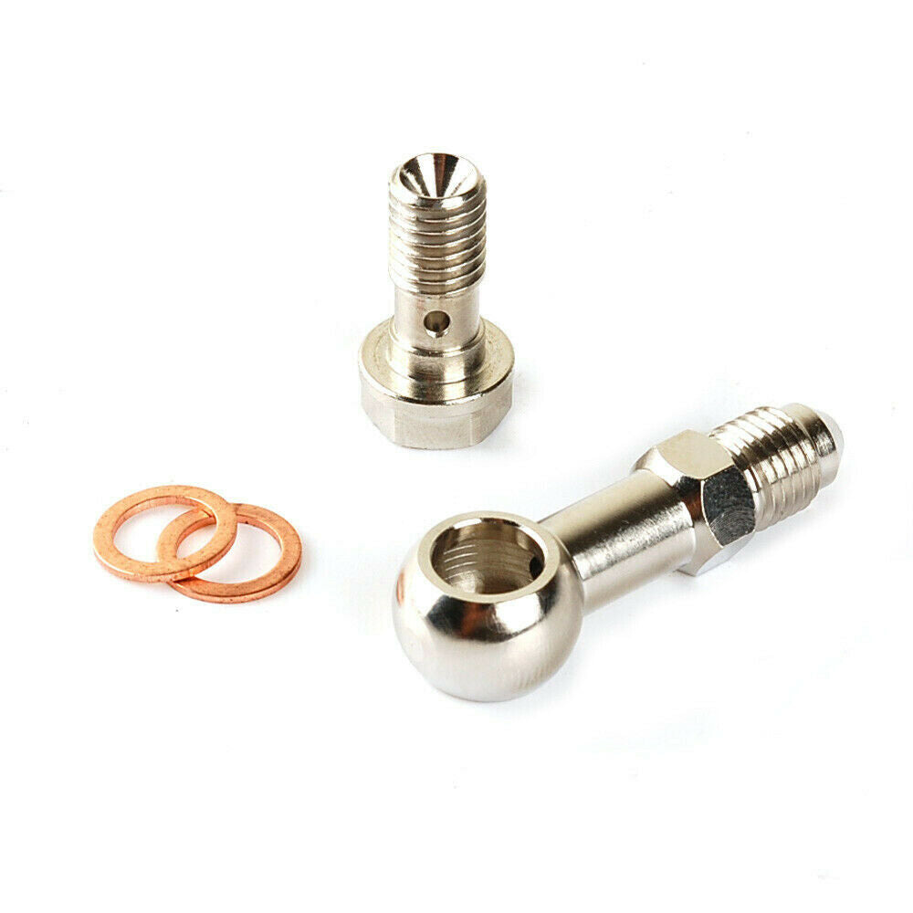 4AN AN-4 Oil Feed Bolt Kit M10 x1.5mm pitch w/ 1.8mm restrictor hole  For SUBARU MHI TD015 TD02 TD03 TD04 TD05 TD06 IHI VF Journal Bearing