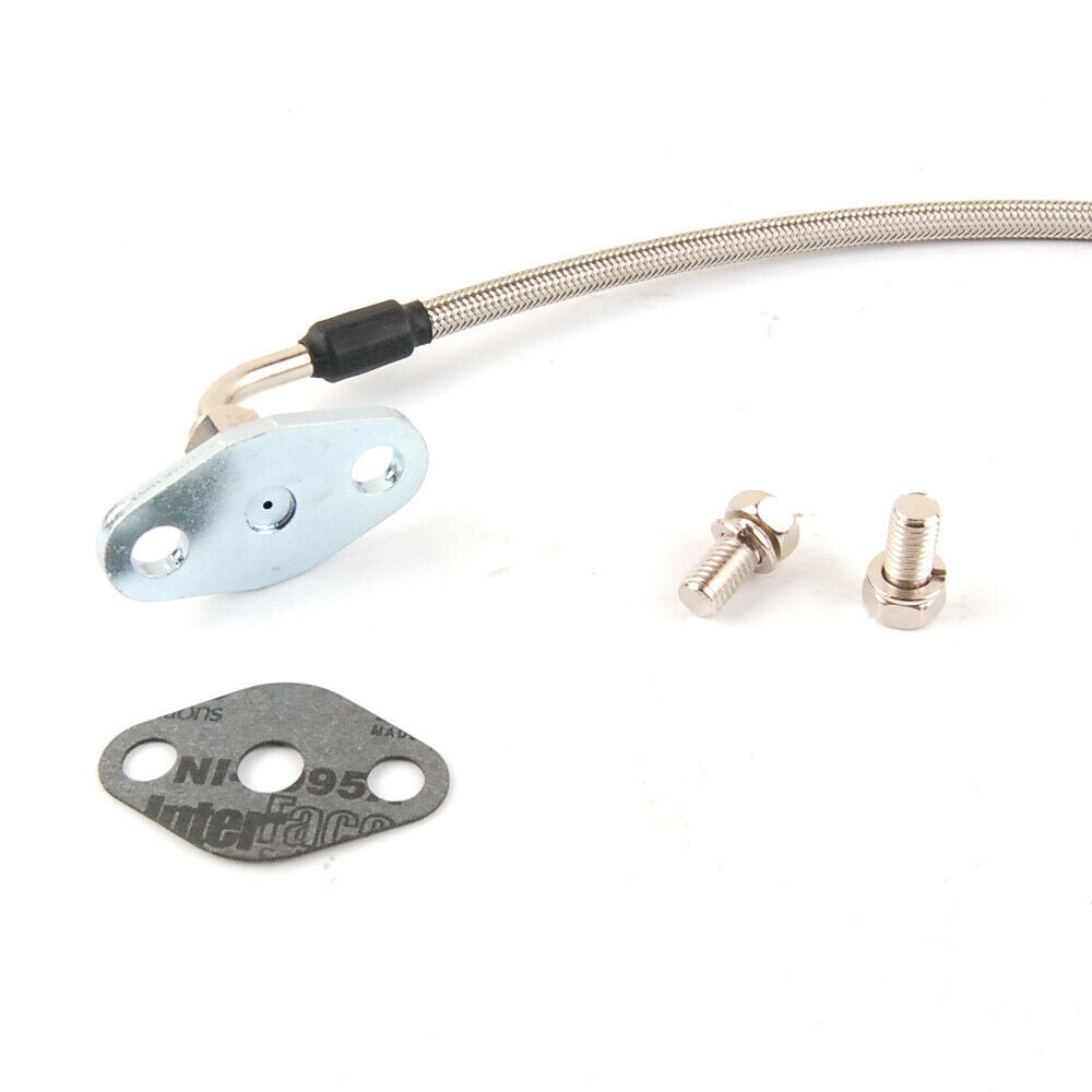 27,5" 4AN Ölzuleitung &amp; Rücklaufleitung für Garrett T3 T4 T04B T04E T04R Holset HX35 HX40 HX45 HX50 HX55