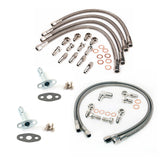 Turbo Oil & Water Line Kit For NISSAN 300ZX Z32 VG30DETT w/TB25 JB Twin Turbo