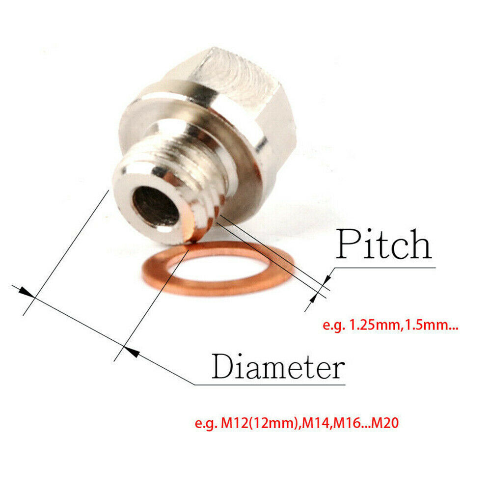Exhaust Temp Temperature Sensor Adapter M20x1.5mm pitch 1/8NPT 1/8PT Taper Thread
