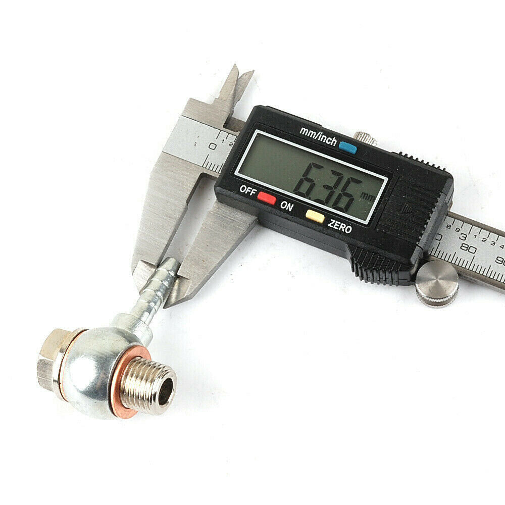 Hohlschraube mit Widerhaken 1/4" (6,35 mm) Widerhaken Tial Air für Präzisions-PW39 PW46 PW66