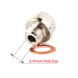 Sensor Adapter M12x1.5 12mm x 1.5mm pitch to 1/8NPT 1/8"-27 6.47mm replaces Auto Meter 2277