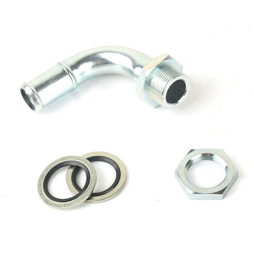 Ölwannen-Rücklauf-Ablassschraubenadapter 3/4" 19 mm 90°