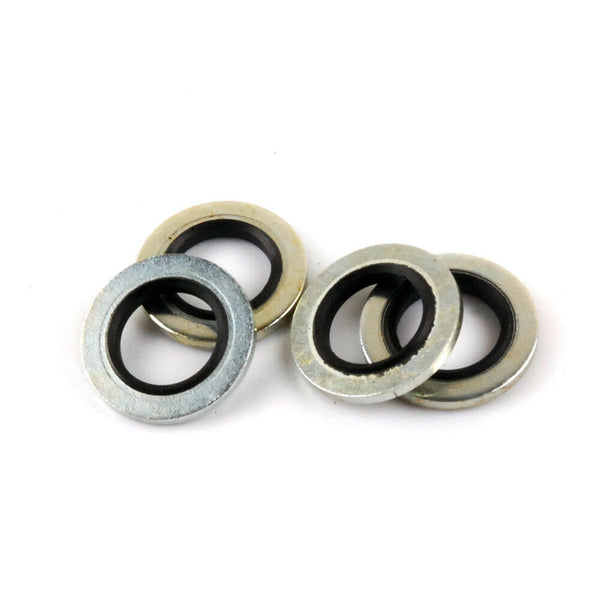 M10 Metal with Rubber Washers / Inner Diameter 10mm / 4 PACK