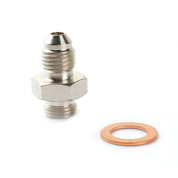 7/16"-24 to 4AN Oil Feed Adapter For Garrett T25/28 GT25/28 JB & HKS T3G with 2.5mm restrictor