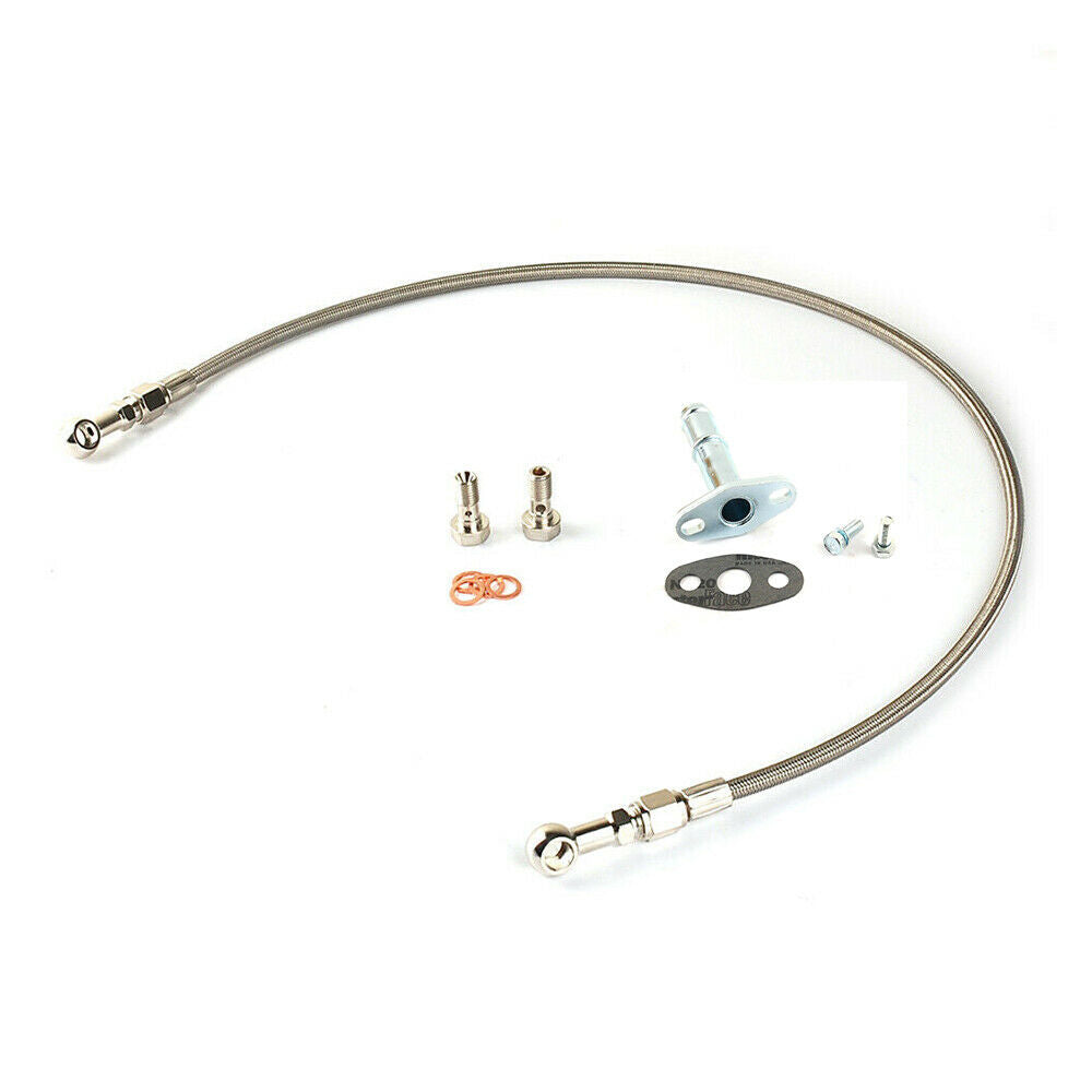 4AN AN-4 Ölzuleitung &amp; 5/8"-Rücklaufleitung für Genesis 2.0L 2.0T Coupé Garrett GT25R GT28R GT30R GT35R
