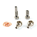 6AN 1/4NPSM 4L80E For GM Transmission 1997-2010 Oil Cooler SS304 Long Banjo Bolt Fitting