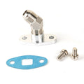 8AN 45Deg Aluminum Turbo Oil Return Drain Flange For Garrett T3 T4 T7 T66
